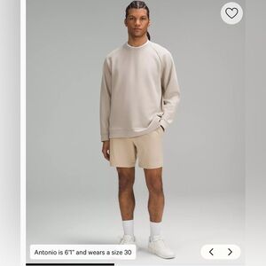 LULULEMON ABC classic hybrid athleisure shorts 7 in inseam 34 in